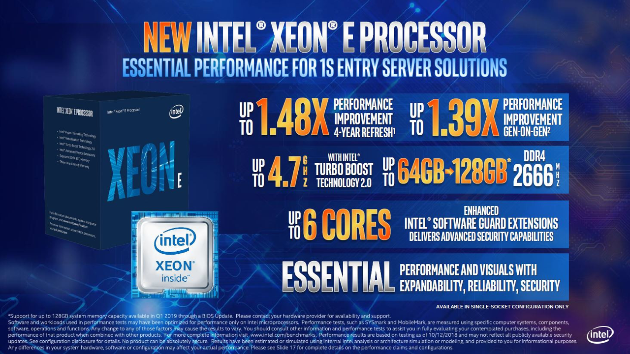    Intel Xeon E (Coffee Lake)
